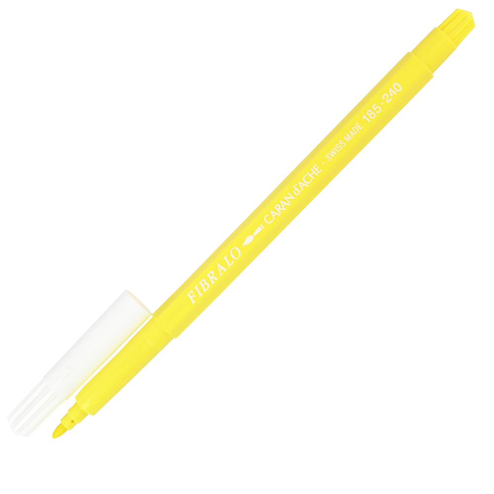 Caneta Aquarelável Fibralo Caran d'Ache Amarelo Claro 240